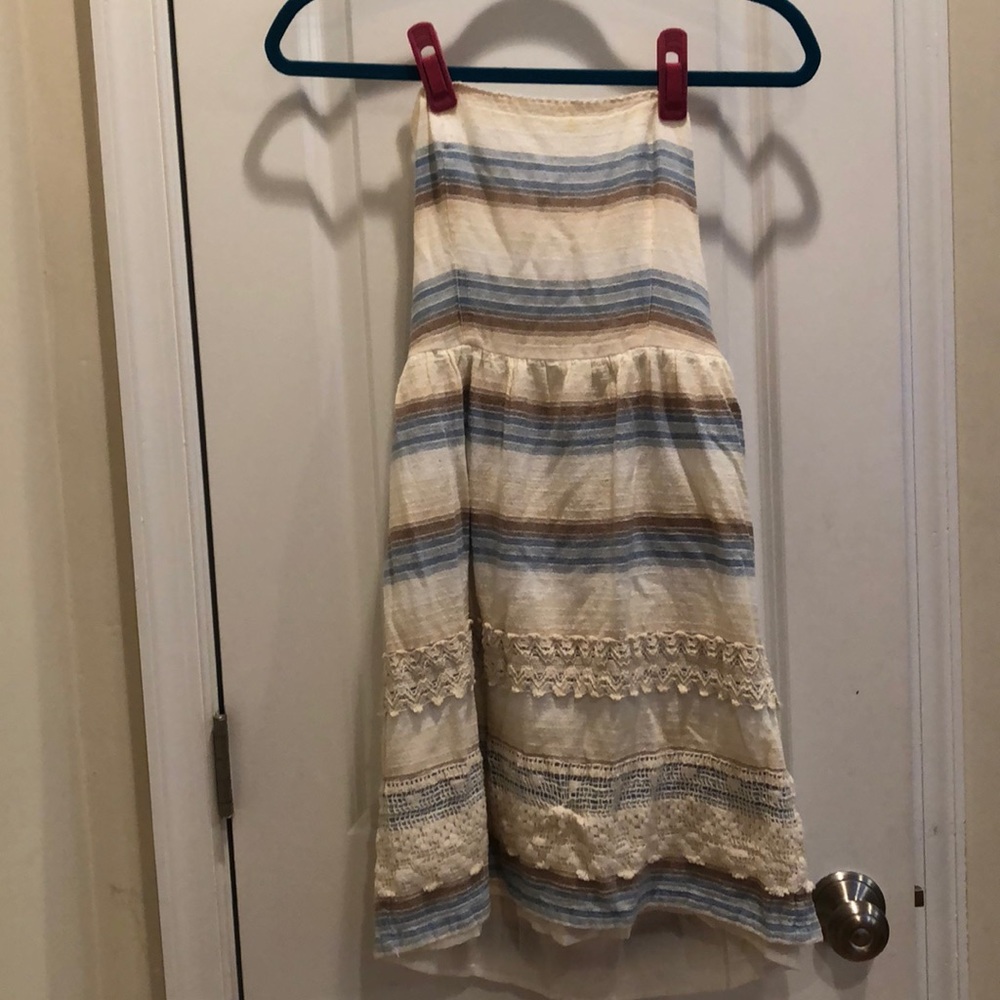 Anthropologie Small Strapless Dress